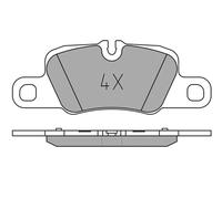 MEYLE Juego de pastillas de freno Trasero preparado para indicador de desgaste 025 245 5416/PD Juego de pastillas de freno
