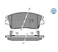 MEYLE Pastillas de Freno Delantero para Hyundai Tucson TL 1.6 T-Gdi 025 223 2917