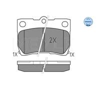 MEYLE Pastillas Freno Trasero Sistema Nbk para Lexus Is II GS