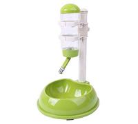 MEYLEE Perro Botella de Agua de la Taza del Soporte de Bebedero sin Goteo dispensador Multifuncional Antideslizante, Soporte alimentador automático para Mascotas, 36cm × 24cm × 24cm,Green