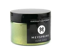 MEYSPRING Pigmento verde de resina epoxi de oro oliva, 50 g, polvo de mica verde para resina epoxi, resina UV y arte de resina, pigmento que cambia de color