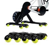 MeYuxg 4 Piezas Rocker Plate Feet con 8 Pelotas de Tenis,Adaptadores de Pie para Bicicleta de Interior,Adaptador de Pie Basculante Portátil para Entrenamiento de Ruedas Wahoo Kickr Core
