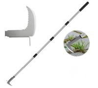 MeYuxg - Cuchillo desherbador manual, 138-105-69 cm, ajustable, deshierbador de mango largo, ergonómico, apto para trabajos de jardinería y cuidado de céspedes