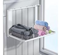 MeYuxg Estantería magnética para lavadoras, 41 x 25 cm, extensible magnética, organizador para toallas, perchas, ropa sucia, para frigorífico, lavadora (blanco)