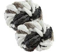 MeYuxg Lana Gruesa para Tejer a Mano, 2 x 250g Lanas para Tejer a Mano Ovillo lana Gruesa, lanas gruesa para alfombras Manta Sombrero Bufanda DIY (Rojo)