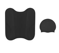 MeYuxg Pull Kick con Gorro de Natación, Pullbuoy, Plataforma de Natación, Tabla de Natación para Mejorar la posición del Agua y del Cuerpo (Negro)