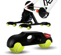MeYuxg Rocker Plate Feet - Juego de 4 adaptadores de pie para bicicleta con soporte para bicicleta Wahoo Kickr Core 2, con 8 pelotas de tenis