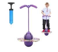 MeYuxg Saltador Niños, Pelota Saltarina Niños, 100 kg de Capacidad de Carga, Pogo Stick Adulto Niños, Skip Ball con Asa, Pogo Saltarin para Entrenamiento del Equilibrio y Deportes (Morado)