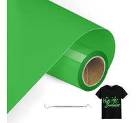 MeYuxg Vinilo Textil Verde - 30,5 CM x 6 M Rollo Vinilo Termoadhesivo - Fácil de Cortar & Desherbar para Vinilo Textil Cricut & Cameo (Fruta Verde)