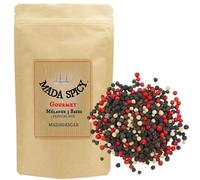 Mezcla 3 pimientas granos enteros de Madagascar 125 gr. Bolsita eco cierre zip.
