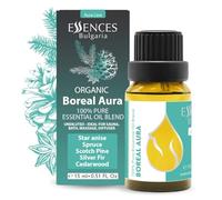 Mezcla de aceites esenciales orgánicos Essences Bulgaria Boreal Aura 15 ml | Abeto plateado, pino silvestre, pícea de Noruega, anís estrellado, cedro | Aromaterapia, sauna y spa