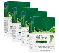 Mezcla De Bebida De Miel Y Apio, Mezcla De Jugo De Vegetales En Polvo, Paquetes Instantáneos De Una Sola Porción For Batidos Y Bebidas, 20 Unidades(4pcs)