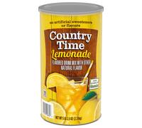 Mezcla de bebida en polvo Country Time Lemonade con sabor natural, 1 unidad, bote de 82.5 oz