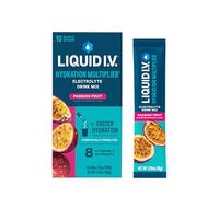 Mezcla de bebida multiplicadora de hidratación de fruta de la pasión Liquid IV, 6 onzas
