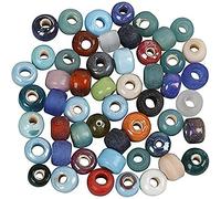Mezcla de cuentas de cristal, D: 9 mm, colores variados, 500 g