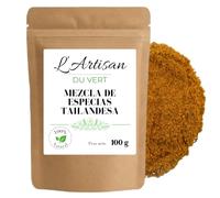 Mezcla de Especias Tailandesa - 100g | Cilantro, Pimentón Dulce, Albahaca y Chile, Ideal Curris, Woks, Sopas y Adobos, Bolsa Zip Resellable