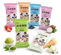 Mezcla De Helado En Polvo Casera 6 Sabores: ¡no Se Necesita Máquina! (100g×6) - Vainilla Fresa Arándano Matcha Chocolate Taro