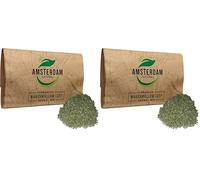 Mezcla de hierbas Amsterdam - Hoja de malvavisco 100% natural - Como se usa en las cafeterías (Paquete de 2)