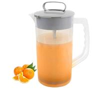 Mezcla de jugo de jarra - Jarra de té transparente, recipiente de bebida de gran capacidad | Puche de bebida de 2000 ml con mango cómodo, boquilla ancha fácil de verter una b