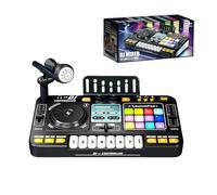 Mezcla De Música Toy Eléctrico: Juguete DJ Music Mezcle, Melupador De Piano De Teclado Para Niños Con Luces Y Sonidos | Mesa De Aprendizaje De Mezclador De DJ Recargable USB, Juguete De Instrumento De