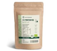 Mezcla de proteínas orgánicas, 4 unidades, 500 g, 4 proteínas vegetales, proteínas de arroz, guisantes, girasol y semillas de calabaza combinadas de forma óptima | Achterhof