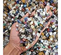 Mezcla de pulido natural con cristales rodados de cristal surtidos de piedras preciosas de cristal para peceras decoración de jardín, 50 g