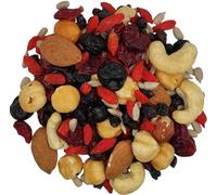 Mezcla de Superalimentos Crudos y Sin Sal Energía mix Frutos Secos y Bayas Saludables (950 gramos)