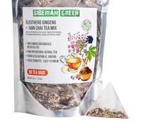 Mezcla de Té de Iván con Raíz de Ginseng Verde Siberiano y Adelfa - 50 Bolsitas de Infusión Natural de Altai Siberia, Fácil de Preparar