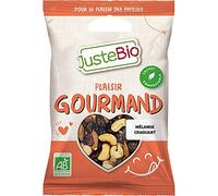 Mezcla orgánica de craqueo (nueces, almendras a la parrilla, arándanos y cerezas) - 100 g