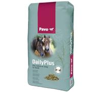 Mezcla para Caballos Pavo Daily Plus Saco 12kg. Mezcla de forrajes Alto en Fibra para prolongar el Tiempo de alimentacion. Estimula la masticacion. con Alfalfa y Hierba timotea
