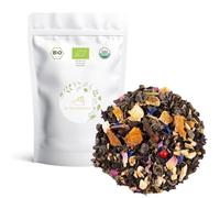 Mezcla Te Verde y Negro Mango y Jengibre a Granel 100 Gramos - My Tea Moments - Cultivo Sostenible - Ingredientes Naturales: Clavo, Jengibre, Mango, Naranja, Pimienta Rosa, Rosa, entre otros.