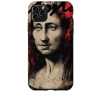 Mezcla vanguardista de arte callejero con grafitis de Mona Lisa Carcasa para iPhone 11 Pro Max