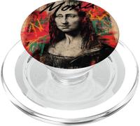 Mezcla vanguardista de arte callejero con grafitis de Mona Lisa PopSockets PopGrip para MagSafe