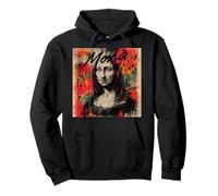 Mezcla vanguardista de arte callejero con grafitis de Mona Lisa Sudadera con Capucha