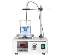 Mezclador agitador magnético digital con placa caliente, 0-2000 RPM para laboratorio e investigación