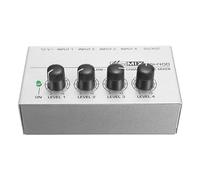 Mezclador au-dio MX400 Mono Micro Mix profesional, 4 canales, familia analógica, Mini adaptador de sonido compacto portátil for DJ KTV para DJs profesionales(3000W)