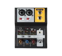 Mezclador auditivo de 2 canales, placa de sonido, consola, conexión de computadora, reducción de ruido, sonido HiFi para creación de contenido, módulo amplificador auditivo