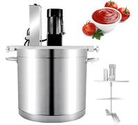 Mezclador automático comercial, máquina mezcladora automática de acero inoxidable con raspador de mezcla de 4 cuchillas, velocidad ajustable, motor de cobre puro, para sopa, salsa de chile, bebidas