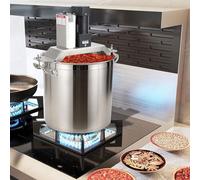 Mezclador automático de alimentos, máquina eléctrica de acero inoxidable de 200 W, velocidad de agitación ajustable, capacidad de 20-30 kg, olla agitadora comercial extraíble para mermelada, relleno