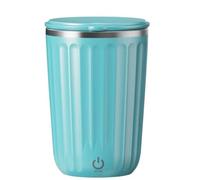 Mezclador automático de café de acero inoxidable 304 para el hogar, 9 x 13 cm, acero inoxidable, café automático. Esta taza es ligera y compacta, lo que permite una rápida y cómoda (azul)