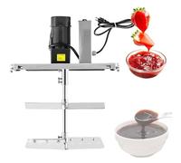 Mezclador automático de ollas, mezclador de alimentos de acero inoxidable con doble paleta de agitación y velocidad ajustable para condimentos de olla caliente, sopa y salsa