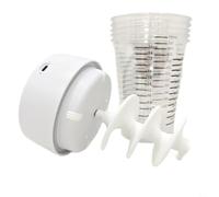 Mezclador automático de resina para epoxi, licuadora eléctrica de capacidad de 24 onzas líquidas con ciclo de 8 minutos, taza antiadherente para fundición artística de pigmentos de silicona, reduce