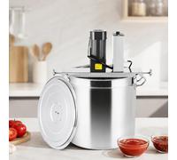 Mezclador automático de tanque, mezclador de alimentos profesional de 25 l. Mezclador automático para mermeladas, salsas, bases de fondue y sopas, equipado con un raspador de 4 cuchillas y una