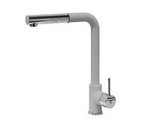 Mezclador cocina Plados Monomando VEMIXEXTL con caño a 90° y ducha extraíble - Aluminio