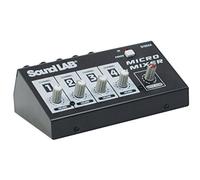 Mezclador de 4 canales mono, para micrófono, de Soundlab