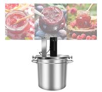 Mezclador de alimentos con raspador de 4 cuchillas, velocidad ajustable para hacer mermelada, salsa, relleno y sopas, capacidad de 25 litros