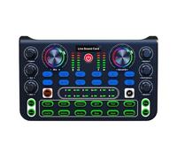 Mezclador de audio, 2 Placas Mezcladoras De Sonido For Transmisión En, Cambiador Voz, Tarjeta Con Efectos, Mezclador Audio For Grabación Música,PC, Estudio de grabación y juegos