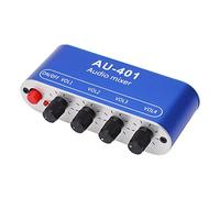 Mezclador De Audio 4 En 1, Tablero Mezclador De Audio Estéreo, Amplificador De Auriculares DC 5-12V, Conector De 3,5mm Para Varios Equipos De Audio