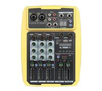 mezclador de audio, Audio de la conferencia al aire libre de 4/6 canales USB Bluetooth Reverb Audio Processor K Song Live With Sound Card Mixer Fácil de usar y controlar, compatible con PC (Color : B