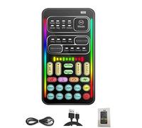 Mezclador de audio Cambiador de voz Mini efectos de audio múltiples Tarjetas de sonido compatibles con Bluetooth Portátil ultrafino